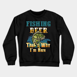 Fishing Is For Me Fish Crewneck Sweatshirt